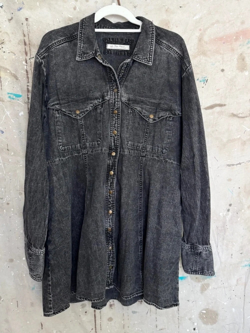 Free People We The Free Sammi Denim Mini Dress